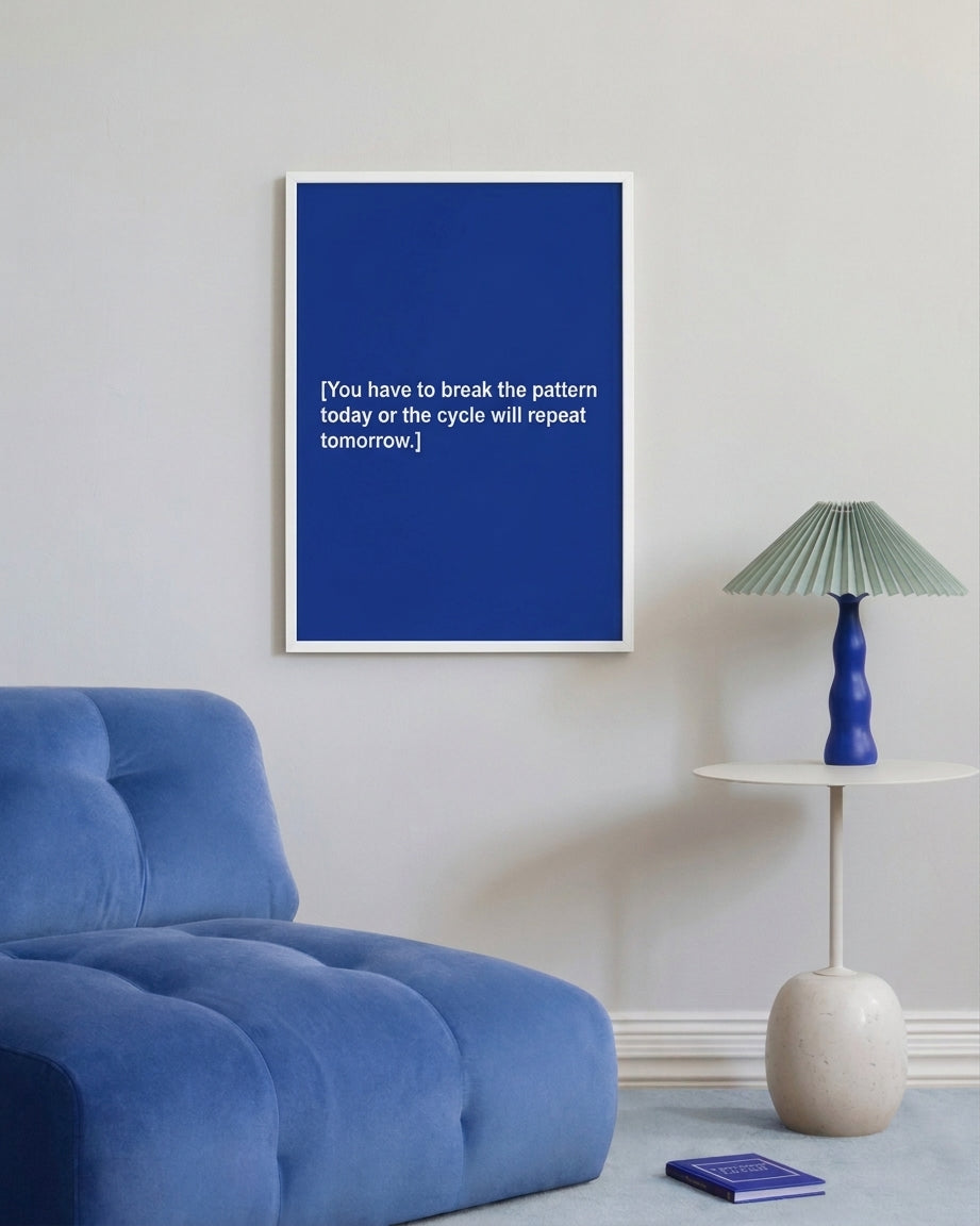Break The Pattern Poster
